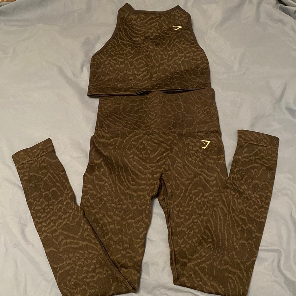XS Gymshark Adapt Animal Seamless Set